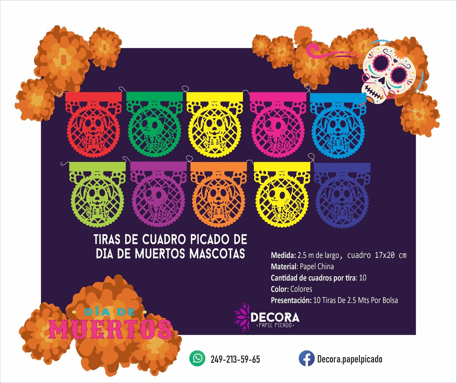 Tira circular de mascotas